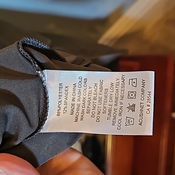 Ladies charcoal gray golf polo. FootJoy. - Picture 5 of 5